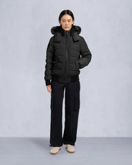 ONYX LADRIERE SHEARLING BOMBER JACKET