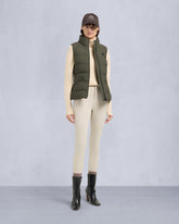 NYLUXE KOUSSI VEST-DARK OLIVE