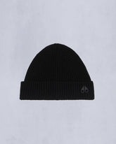 LOGO RIBBED BEANIE