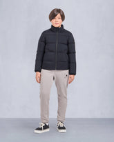 KIDS UNISEX KING DOWN SHINY PUFFER-BLACK