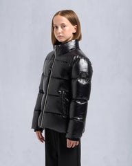 KIDS UNISEX KING DOWN SHINY PUFFER-BLACK