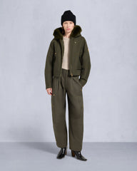 GOLD SERIES LOGAN SHEARLING TRIM BOMBER JACKET