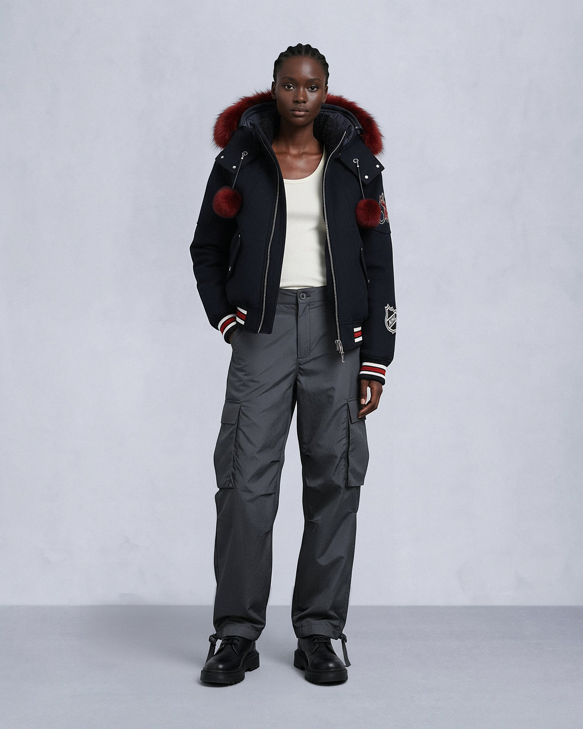 NHL X MOOSE KNUCKLES TEAM BOMBER JACKET