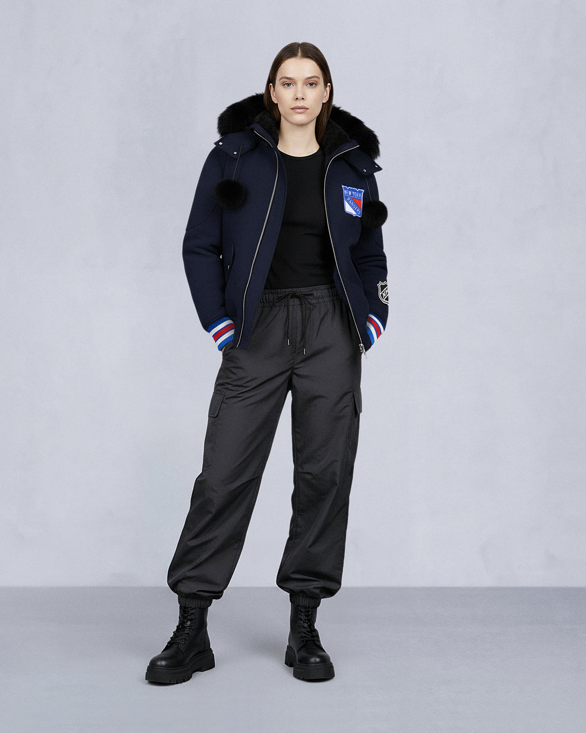 NHL X MOOSE KNUCKLES RANGERS BOMBER JACKET