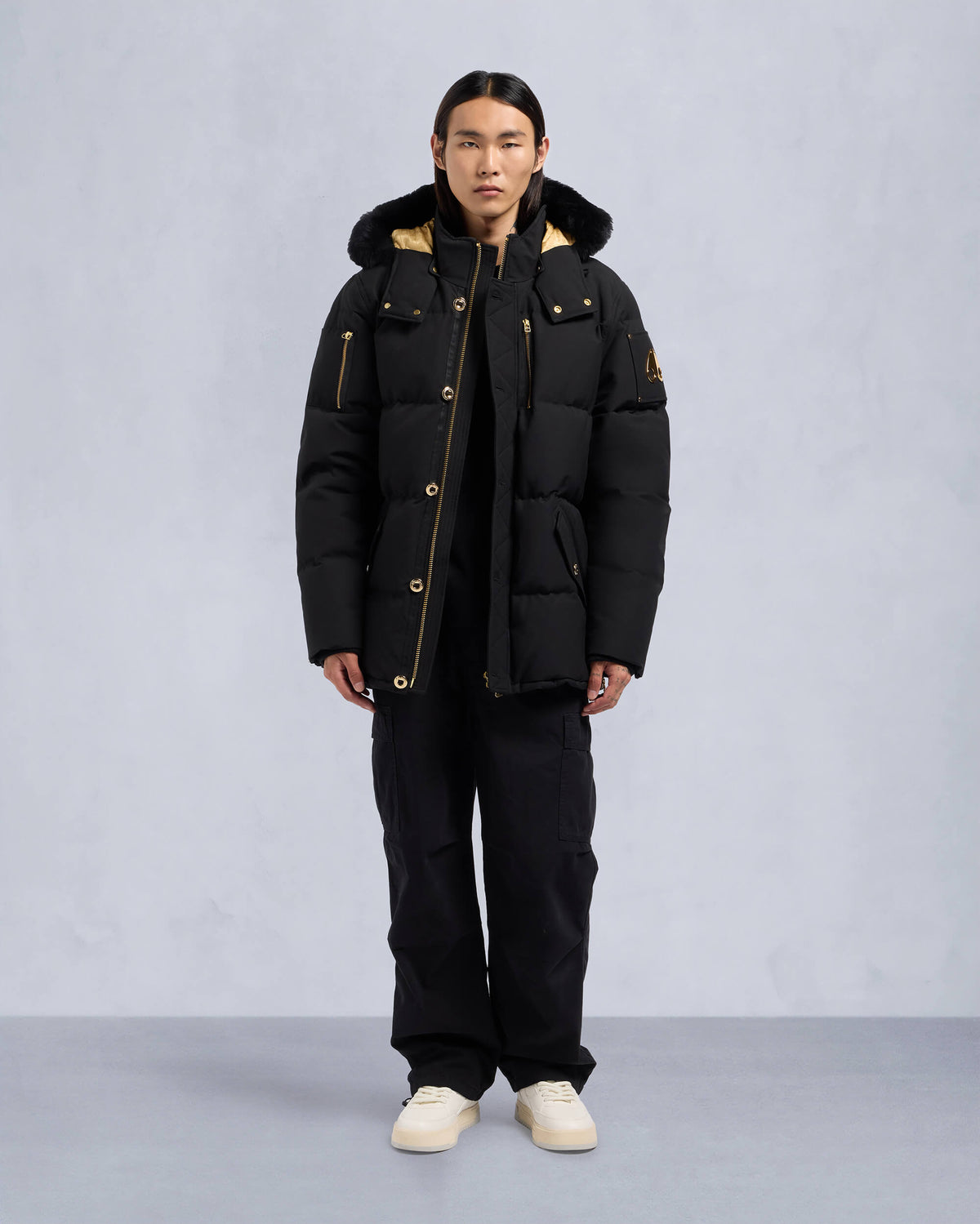 GOLD SERIES SHEARLING 3Q JACKET-BLACK/BLACK