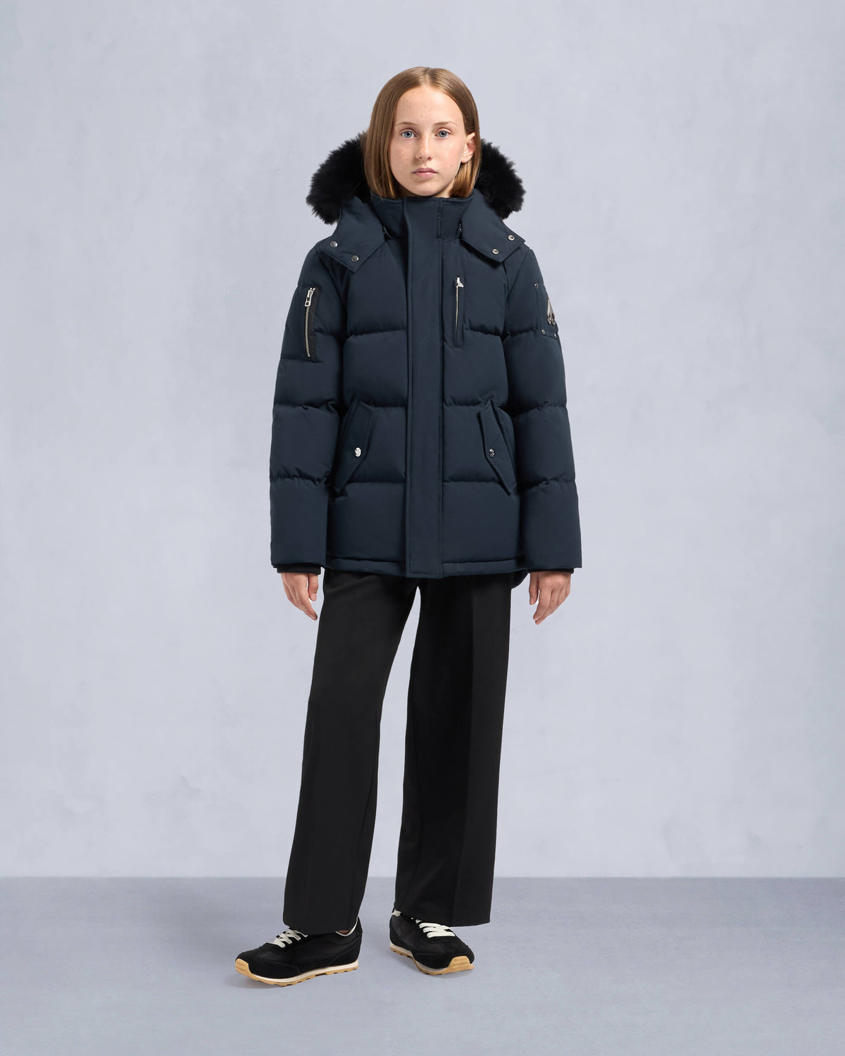 KIDS UNISEX ORIGINAL SHEARLING TRIM 3Q JACKET
