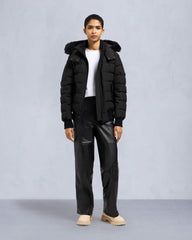 ONYX LADRIERE SHEARLING BOMBER JACKET