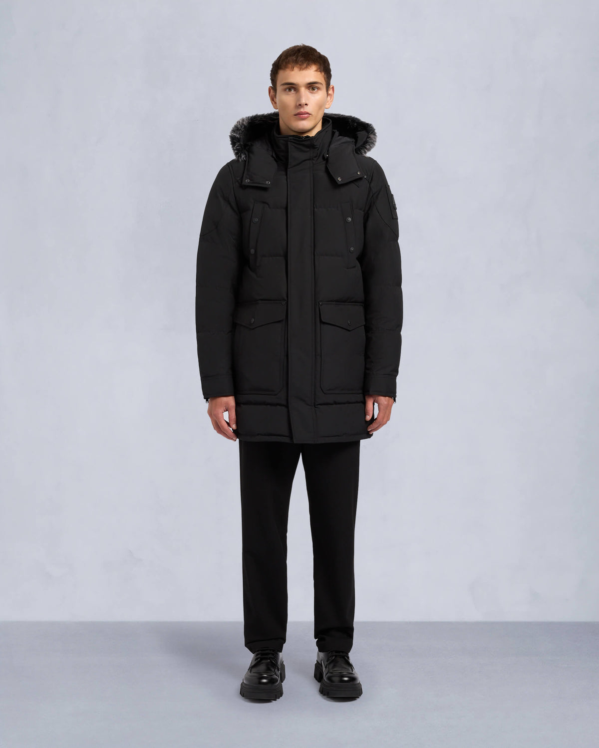 ONYX SHEARLING BIG RIDGE PARKA
