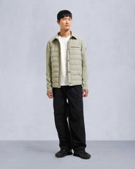 MARBLE HYBRID SHIRT JACKET-SAGE