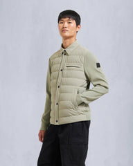 MARBLE HYBRID SHIRT JACKET-SAGE