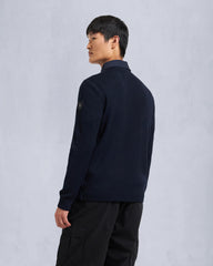 MARBLE HYBRID SHIRT JACKET-NAVY