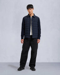 MARBLE HYBRID SHIRT JACKET-NAVY