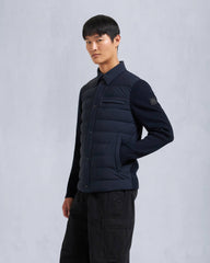 MARBLE HYBRID SHIRT JACKET-NAVY