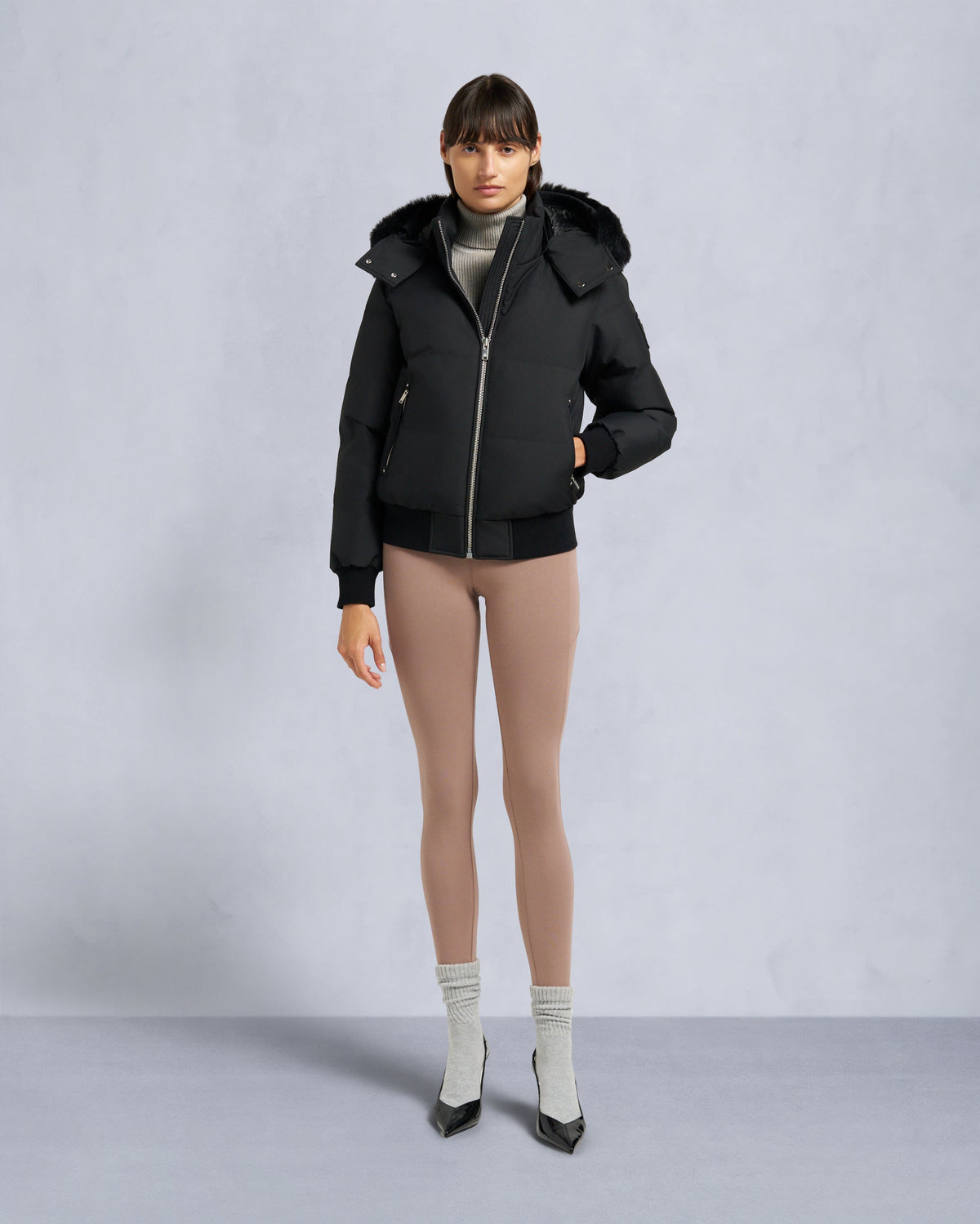 CLOUD SHEARLING BOMBER JACKET