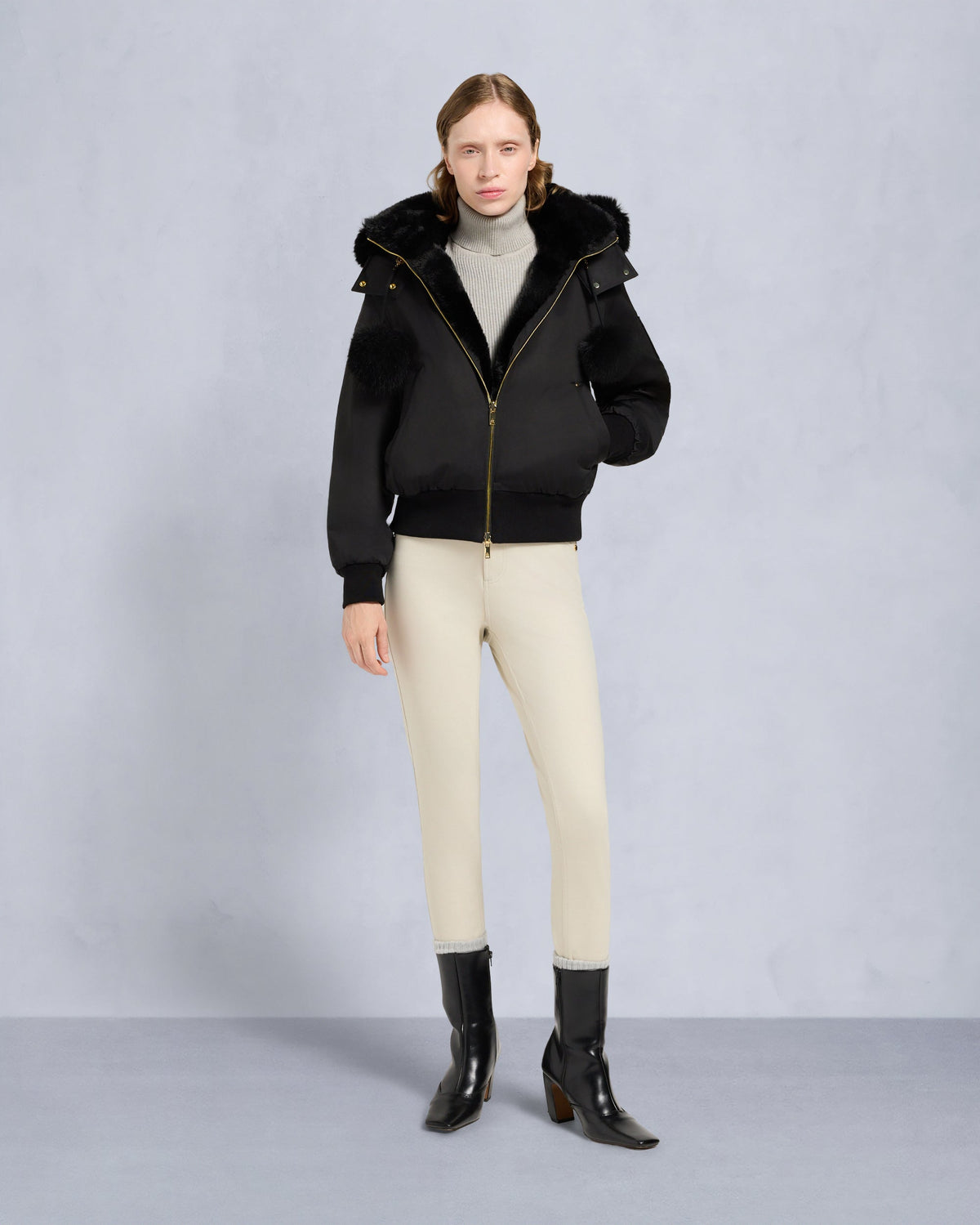 GOLD SERIES ORIGINAL SATIN DEBBIE BOMBER JACKET