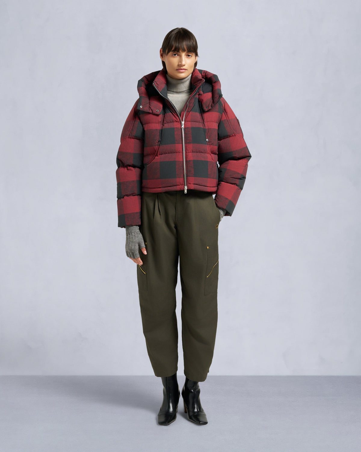 AKAI CROPPED PUFFER