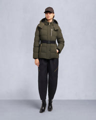 GOLD SERIES NYLUXE CAMBRIA SHEARLING TRIM JACKET