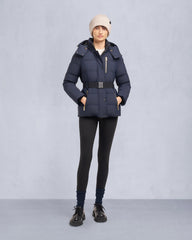 GOLD SERIES NYLUXE CAMBRIA SHEARLING TRIM JACKET