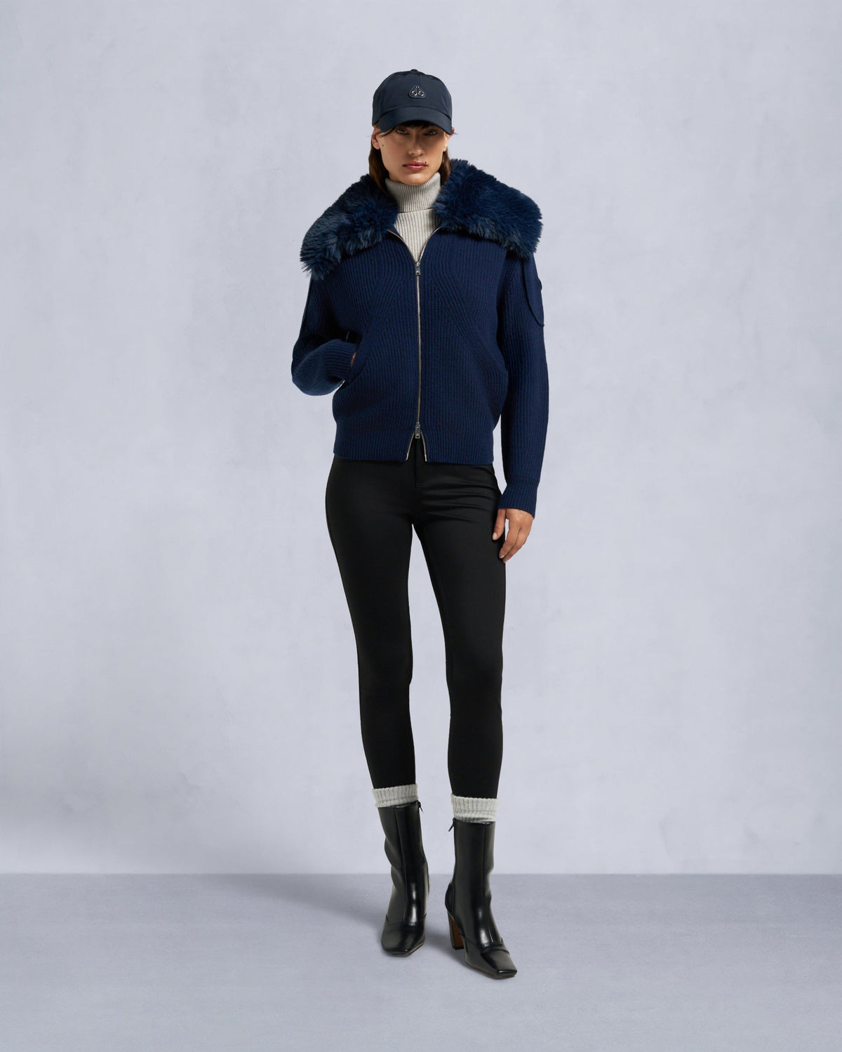 CORINA FULL-ZIP SWEATER